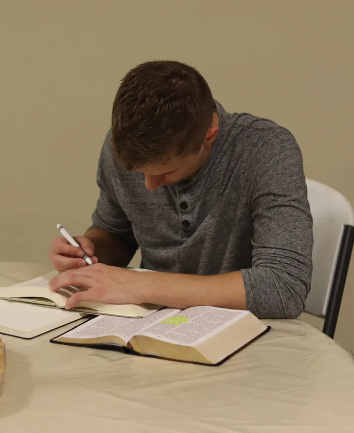 Students in fellowship at Harvest Time School of Ministry